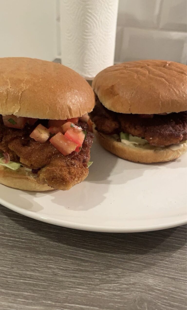 Fasanburger med paneret fasanbryst